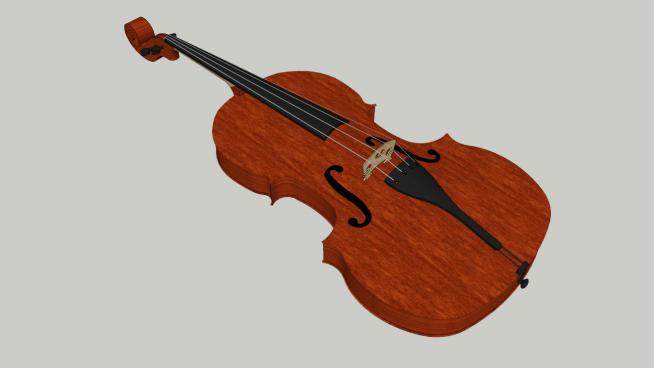 小提琴的SKP模型素材设计_su模型下载 草图大师模型_SKP模型