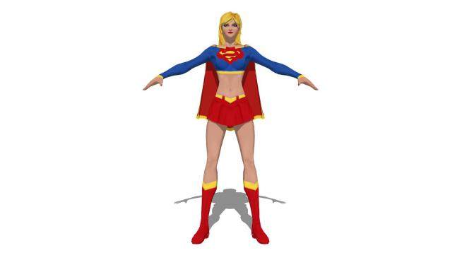 超级英雄女超人SU模型下载_sketchup草图大师SKP模型