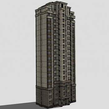 建筑单体su模型下载_sketchup草图大师SKP模型