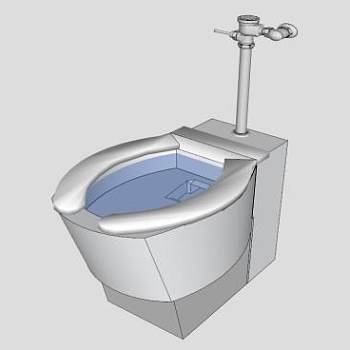 座便SU模型下载_sketchup草图大师SKP模型