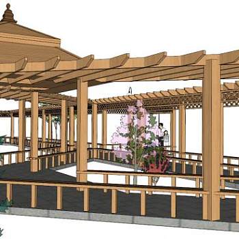 景观架子su模型下载_sketchup草图大师SKP模型