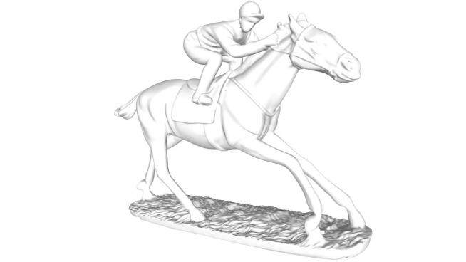 人骑马雕塑su模型下载_sketchup草图大师SKP模型