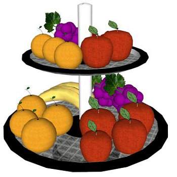 水果堆su模型下载_sketchup草图大师SKP模型