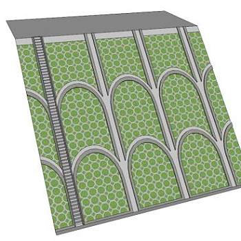 挡墙su模型下载_sketchup草图大师SKP模型