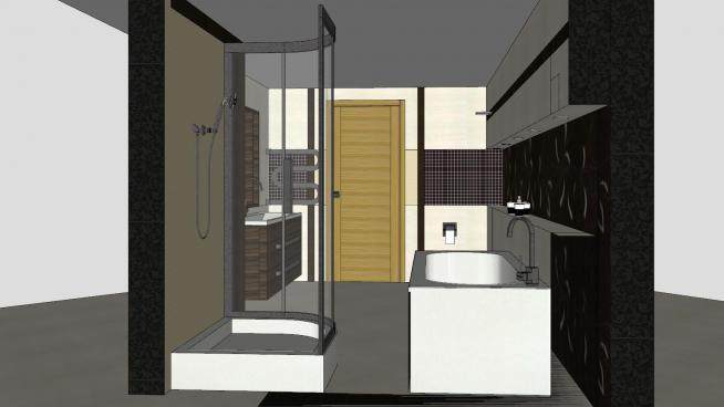 现代浴室家具设计SU模型下载_sketchup草图大师SKP模型
