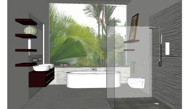 现代简约浴室室内SU模型下载_sketchup草图大师SKP模型