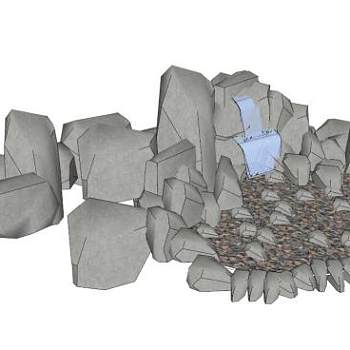 小碎石su模型下载_sketchup草图大师SKP模型
