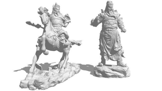 中国人物雕塑su模型下载_sketchup草图大师SKP模型