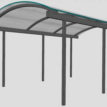 欧式风格前廊遮雨棚设计su模型下载_sketchup草图大师SKP模型