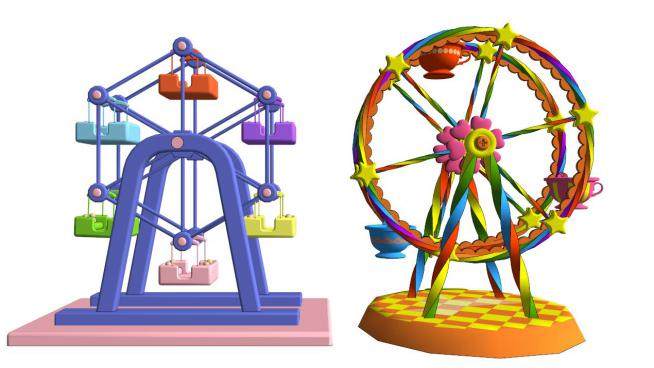 儿童公园玩具su模型下载_sketchup草图大师SKP模型