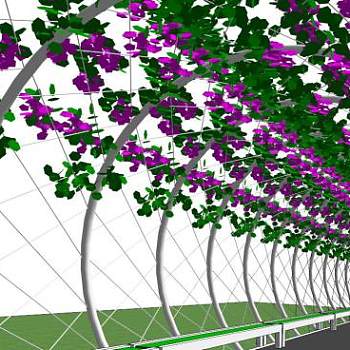 花廊架su模型下载_sketchup草图大师SKP模型