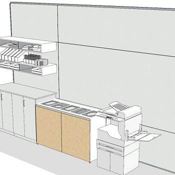 现代茶水间SU模型下载_sketchup草图大师SKP模型