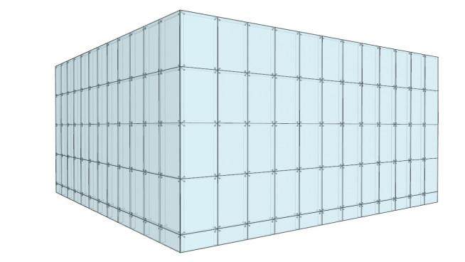玻璃幕墙构造su模型下载_sketchup草图大师SKP模型