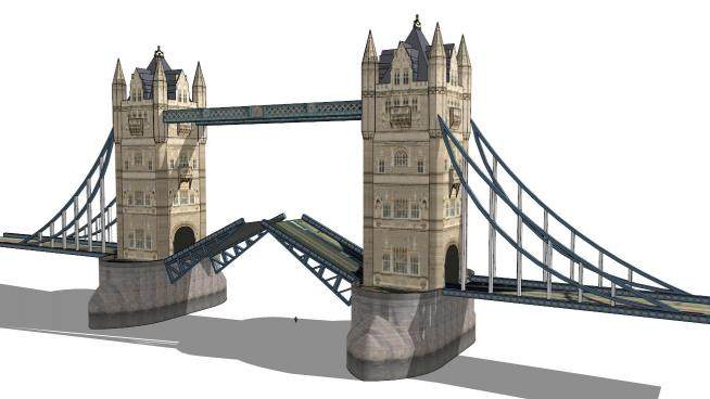 伦敦大桥su模型下载_sketchup草图大师SKP模型