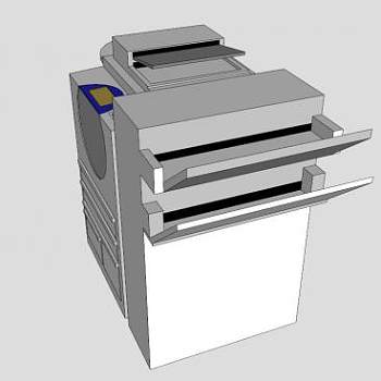 大台式打印机的SKP模型设计_su模型下载 草图大师模型_SKP模型