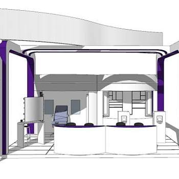 现代简约沙发专卖店SU模型下载_sketchup草图大师SKP模型