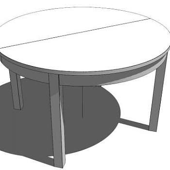 二人餐桌su模型下载_sketchup草图大师SKP模型