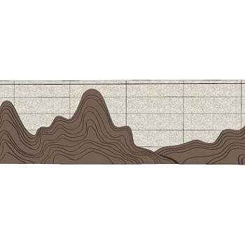 中式山景景观墙SU模型下载_sketchup草图大师SKP模型