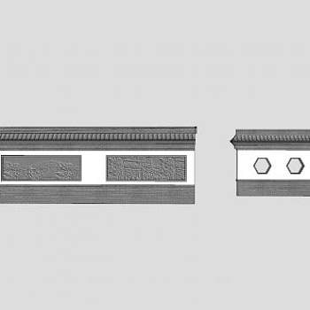 新中式浮雕画景墙SU模型下载_sketchup草图大师SKP模型