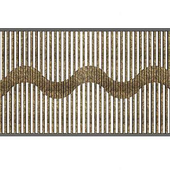 现代雕花景观墙SU模型下载_sketchup草图大师SKP模型