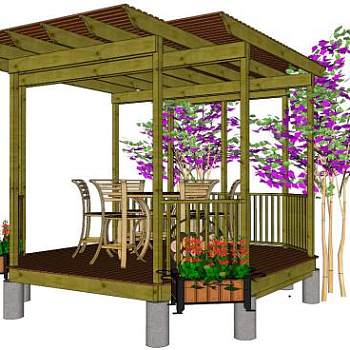 欧式藤架su模型下载_sketchup草图大师SKP模型