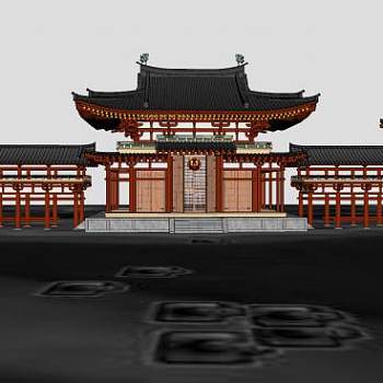 中式古建设计SU模型下载_sketchup草图大师SKP模型