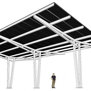 伸缩遮阳棚su模型下载_sketchup草图大师SKP模型