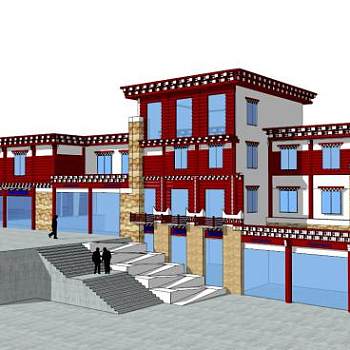 特色建筑su模型下载_sketchup草图大师SKP模型