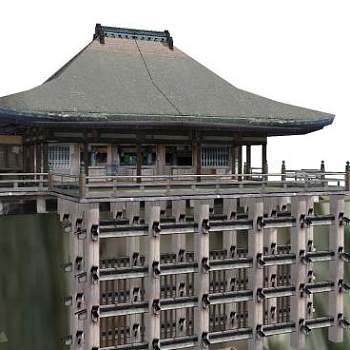 日式山地建筑sketchup模型下载_sketchup草图大师SKP模型