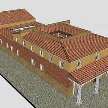 古典古建筑SU模型下载_sketchup草图大师SKP模型