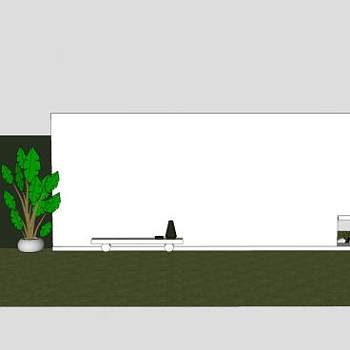 中式简约围墙SU模型下载_sketchup草图大师SKP模型