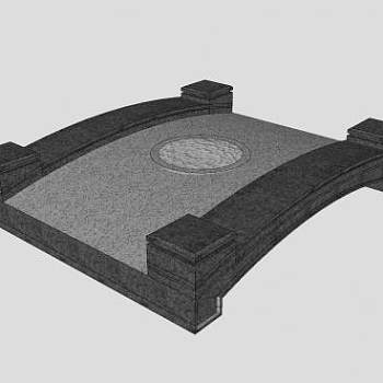 中式石桥SU模型下载_sketchup草图大师SKP模型