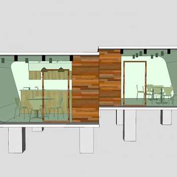 特色阳光房住宅SU模型下载_sketchup草图大师SKP模型