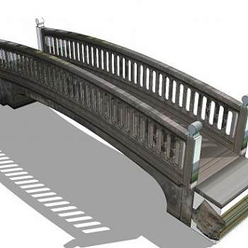 复古石桥SU模型下载_sketchup草图大师SKP模型