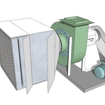 鼓风机通风设备模型_su模型下载 草图大师模型_SKP模型