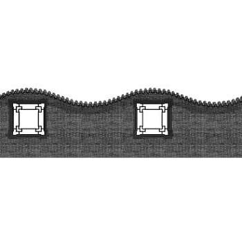 中式波浪漏窗围墙SU模型下载_sketchup草图大师SKP模型