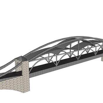 现代公路桥sketchup模型下载_sketchup草图大师SKP模型