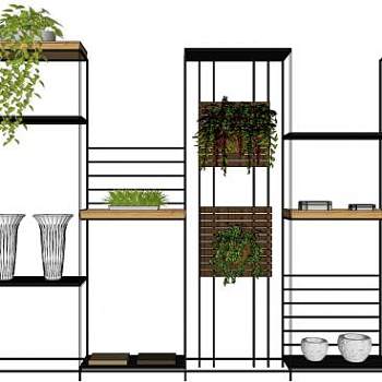 花架sketchup模型下载_sketchup草图大师SKP模型