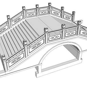 小桥sketchup模型下载_sketchup草图大师SKP模型