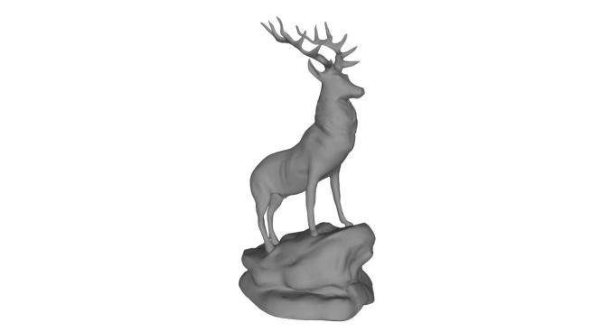 鹿雕塑sketchup模型下载_sketchup草图大师SKP模型