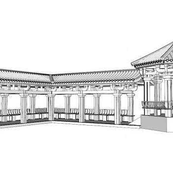 廊sketchup模型下载_sketchup草图大师SKP模型