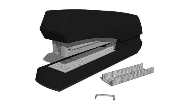 订书机和订书钉的SKP模型设计素材_su模型下载 草图大师模型_SKP模型