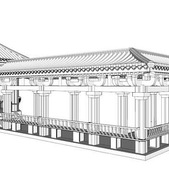 廊亭sketchup模型下载_sketchup草图大师SKP模型