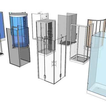 淋浴房sketchup模型下载_sketchup草图大师SKP模型