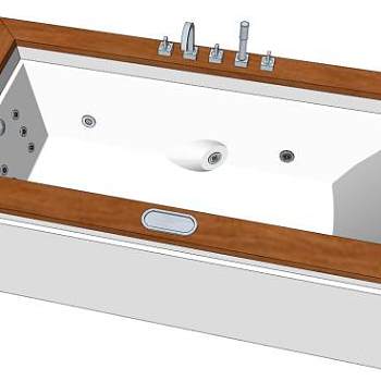 浴缸skp模型下载_sketchup草图大师SKP模型