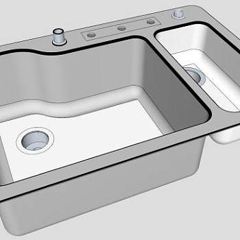 水槽skp模型下载_sketchup草图大师SKP模型