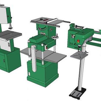 木工机床模型_su模型下载 草图大师模型_SKP模型