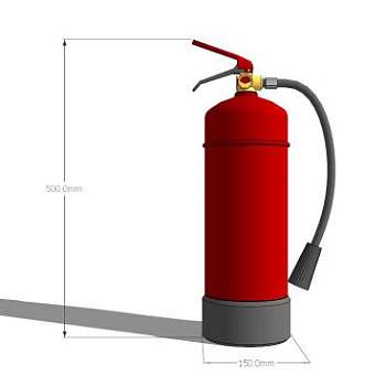 灭火器的SKP模型素材设计_su模型下载 草图大师模型_SKP模型
