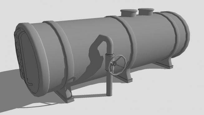 工业油箱油桶模型_su模型下载 草图大师模型_SKP模型