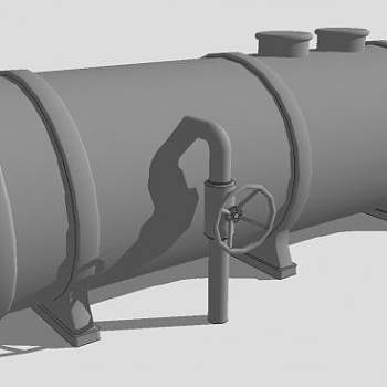 工业油箱油桶模型_su模型下载 草图大师模型_SKP模型